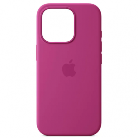 Чехол Apple Silicone Case (MYYN3ZM/A) для Apple iPhone 16 Pro фуксия