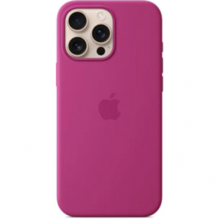 Чехол Apple Silicone Case (MYYN3ZM/A) для Apple iPhone 16 Pro фуксия