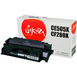 Картридж лазерный Sakura CE505X/CF280X черный