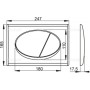 Клавиши для инсталляций Alca Plast (M71) белый