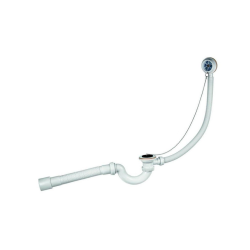 Сифон слив-перелив для ванны Ани пласт 391111 белый