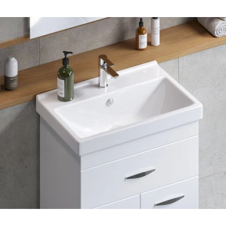 Раковина Sanita Luxe Fest 60 (WB.FN/Fest/60-C/WHT.G/S1) белый