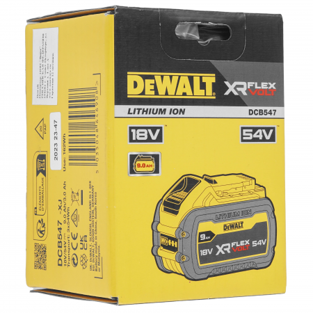 Аккумулятор DeWALT DCB547-XJ жёлто-чёрный