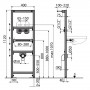 Инсталляция для раковины Alcaplast A104A/1120++ черный