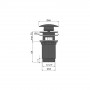 Донный клапан Alcaplast A392BLACK черный