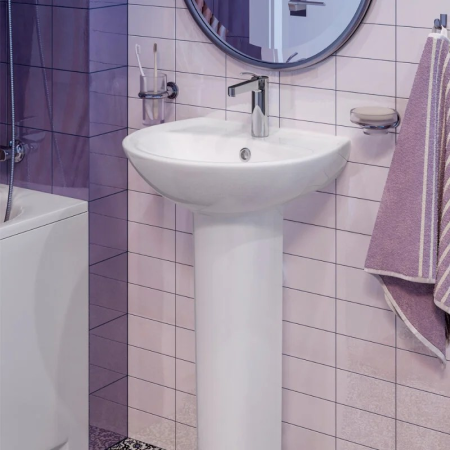 Раковина Sanita Аттика 48 (WB.PD/Attica/48-C/WHT.G/S1) белый