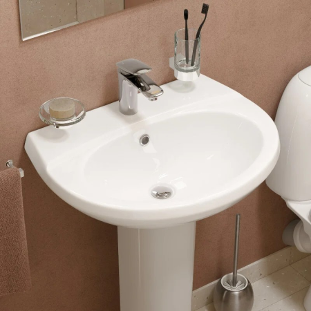 Раковина Sanita Виктория 60 (WB.PD/Victoria/60-C/WHT.G/S1) белый