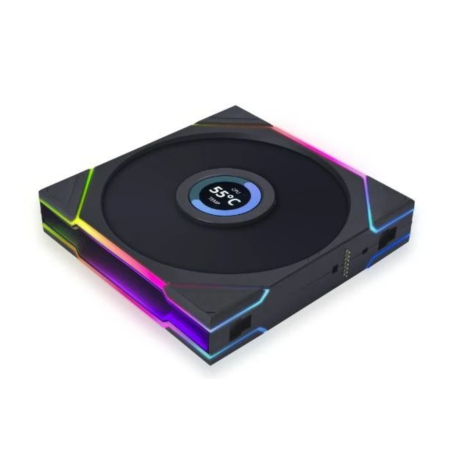 Вентилятор для корпуса Lian Li UNI FAN TL140 LCD Wireless 140mm RGB (G99.14TLLCD1W1B.00) черный