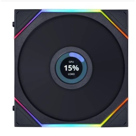 Вентилятор для корпуса Lian Li UNI FAN TL140 LCD Wireless 140mm RGB (G99.14TLLCD1W1B.00) черный