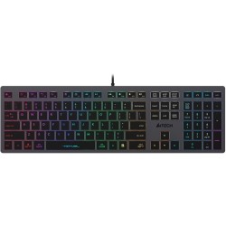 Клавиатура проводная A4Tech Fstyler FX60H (FX60H-Neon) серый