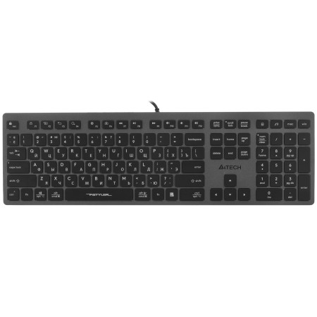 Клавиатура проводная A4Tech Fstyler FX60H (FX60H-Neon) серый/неон