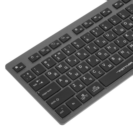 Клавиатура проводная A4Tech Fstyler FX60H (FX60H-Neon) серый/неон