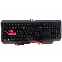 Клавиатура + мышь проводная A4Tech Bloody Q1100 черный