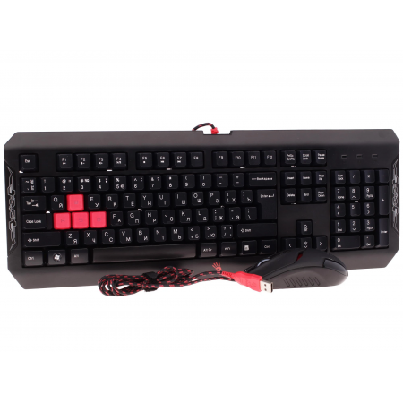 Клавиатура + мышь проводная A4Tech Bloody Q1100 черный
