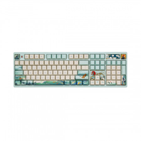 Клавиатура беспроводная + проводная Varmilo Goddess LuoShen VA100 (A83A106G6A8A06A071) бирюзовый