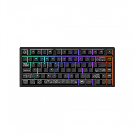 Клавиатура беспроводная + проводная Dark Project ALU81A Terra Nova Black (DPKB_NOVA_81_ANSI_BLACK_UA) черный