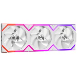 Комплект вентиляторов для корпуса Lian Li UNI FAN SL Wireless LCD 3x120 мм (G99.12SLLCD1W3W.00) белый