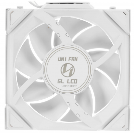 Вентилятор для корпуса Lian Li UNI FAN SL WIRELESS LCD 120mm (G99.12SLLCD1W1W.00) белый