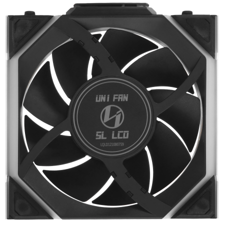 Вентилятор для корпуса Lian Li UNI FAN SL WIRELESS LCD 120mm (G99.12SLLCD1W1B.00) Черный