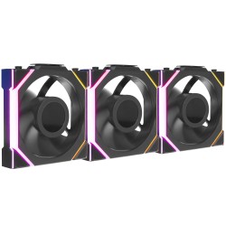Вентилятор для корпуса Lian Li UNI FAN SL Wireless LCD Reverse Blade 120 мм (G99.12RSLLCD1W1B.00) черный