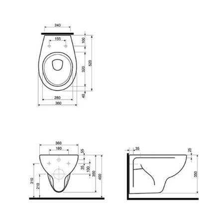 Унитаз Geberit Kolo Rekord (K93120000) белый