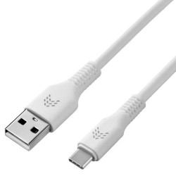 Кабель USB-A USB-C ROCKET Flex 1 м белый