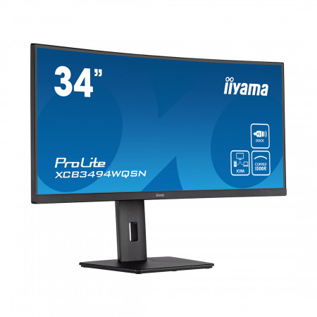 34" Монитор iiyama ProLite PL3494WQ (XCB3494WQSN-B5 B) черный