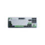 Клавиатура беспроводная + проводная Aula F87 (F87 G/W3 WBG) белый/черный/зеленый