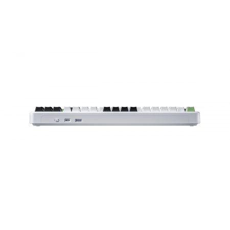Клавиатура беспроводная + проводная Aula F87 (F87 G/W3 WBG) белый/черный/зеленый