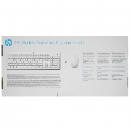 Клавиатура + мышь беспроводная HP 230 (3L1F0AA#B15 KZHT) белый