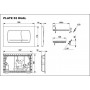 Кнопка для смыва Roca Active 52B (78901150B0) хром