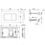 Кнопка для смыва Roca Active 62B (78901160B2) хром матовая