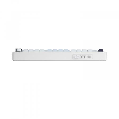 Клавиатура беспроводная + проводная Aula F75 (F75 I/V BWP) голубой/белый/фиолетовый