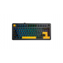 Клавиатура беспроводная + проводная Aula F75 (F75 G/W3 BDO) черный/темно-синий/оранжевый