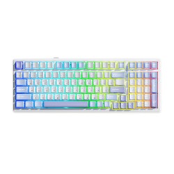 Клавиатура беспроводная + проводная AULA F99 (F99 G/W3 WBP) белый/голубой/фиолетовый Клавиатура беспроводная + проводная AULA F99 (F99 G/W3 WBP) белый/голубой/фиолетовый