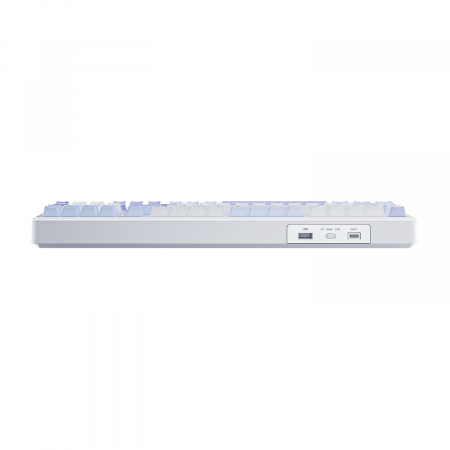 Клавиатура беспроводная + проводная AULA F99 (F99 G/W3 WBP) белый/голубой/фиолетовый