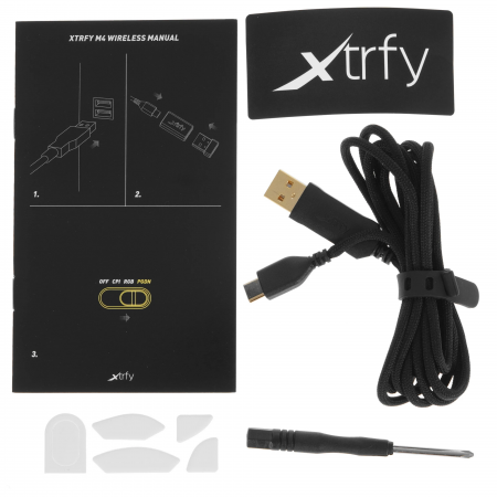 Мышь беспроводная + проводная Xtrfy M4 Wireless RGB (XG-M4W-RGB-BLACK) черный