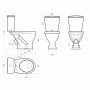 Унитаз Sanita Эталон (WC.CC/Etalon/1‑P/WHT.G/S1) белый
