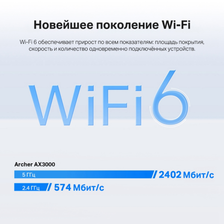 Маршрутизатор TP-Link Archer AX3000 черный