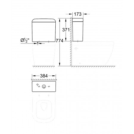 Бачок для унитаза GROHE Euro Ceramic (39332000) альпин-белый