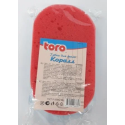 Губка для тела Toro 600606 красный