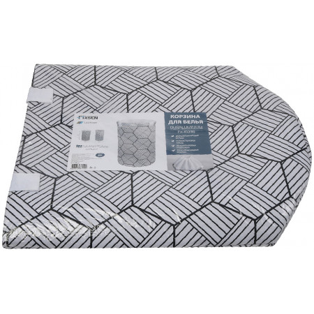 Корзина для белья Fixsen Smart Style (FX-1033B) черный, белый