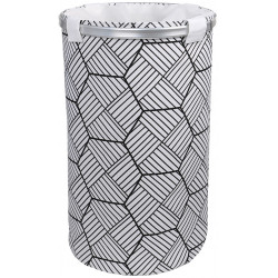 Корзина для белья Fixsen Smart Style (FX-1033B) черный, белый