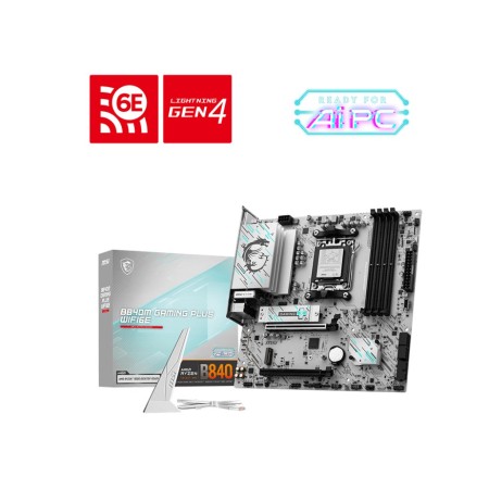 Материнская плата MSI B840M GAMING PLUS WIFI6E (911-7E77-003) черный