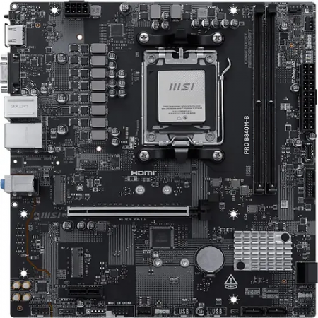 Материнская плата MSI PRO B840M-B черный