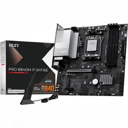 Материнская плата MSI PRO B840M-P WIFI6E черный
