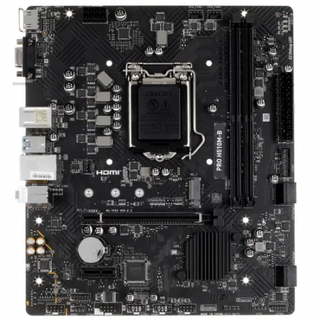 Материнская плата MSI PRO H510M-B II черный