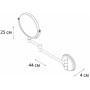 Зеркало косметическое FIXSEN FX-31021B чёрный