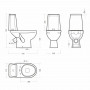 Унитаз Sanita Марс (WC.CC/Mars/2-DM.Rim/WHT.G/S1) белый