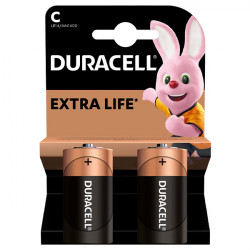Батарейка Duracell Basic C2 K2 (LR14/MN1400) 2шт черный